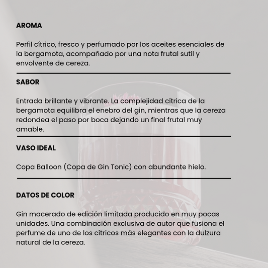Gin Capítulo 1: Cereza y bergamota 500ml