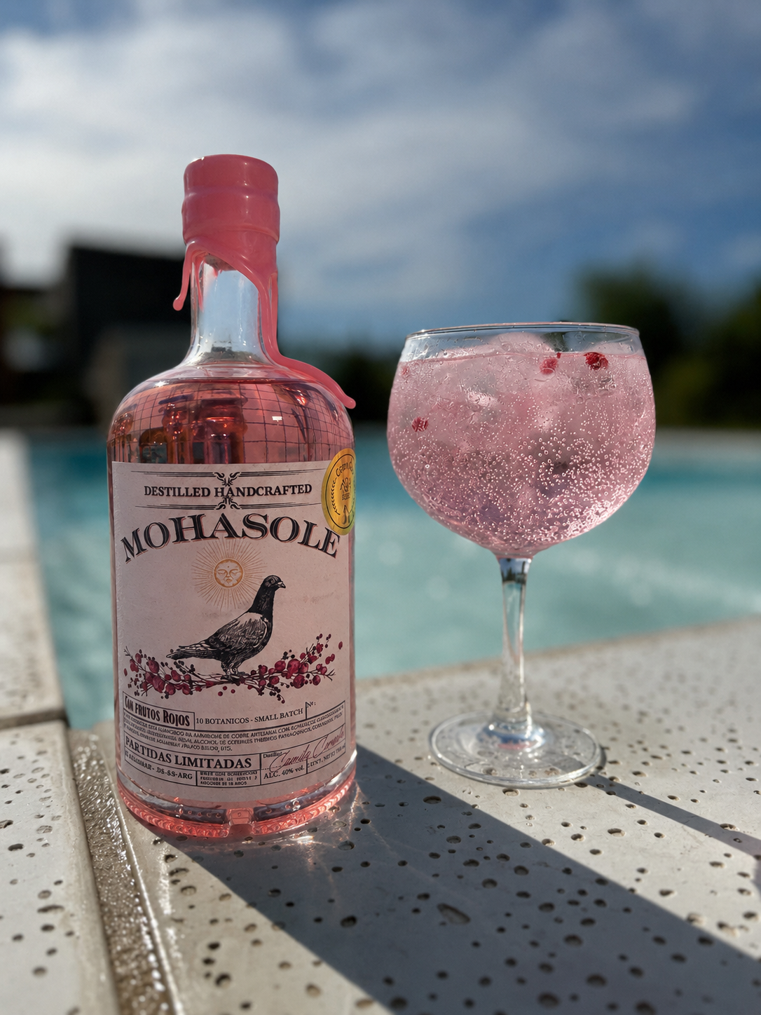 Gin frutos rojos