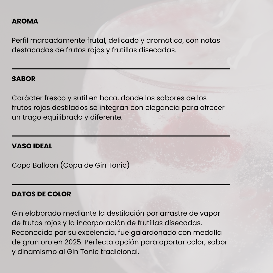 Gin Frutos Rojos 750ml